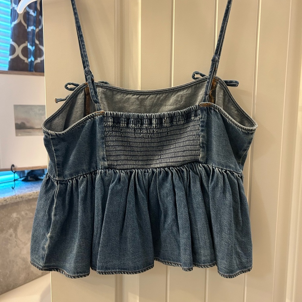 American Eagle Outfitters Blue Denim Camisole - Picture 2 of 3